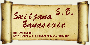 Smiljana Banašević vizit kartica